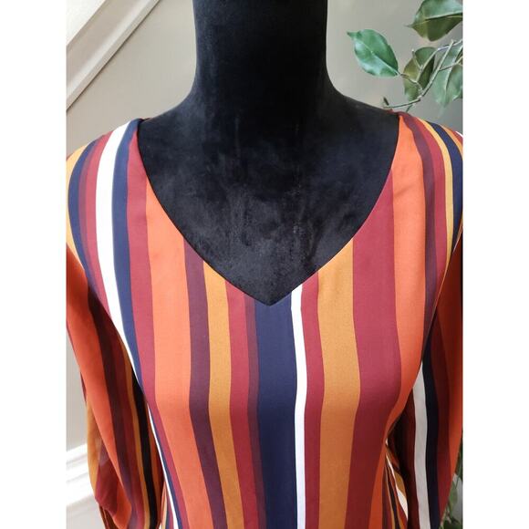 Women's Est. 1946 Striped Long Sleeve Top Size L Long Sleeves V-Neck Outdoor - Picture 6 of 13
